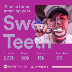 Sweet Teeth's 2018 on Spotify Wrapped