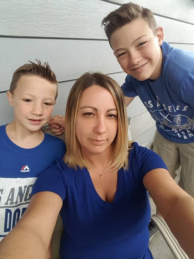 Tammi with her sons