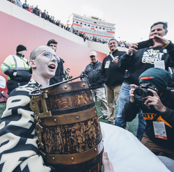 Tyler at a Purdue Football game at Memorial Stadium.