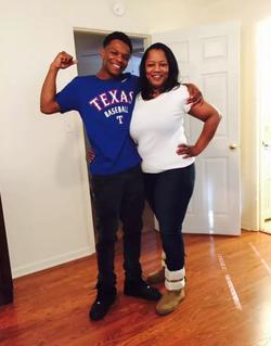 Photo of Ulysses Wilkerson with his mother, Angela Williams.