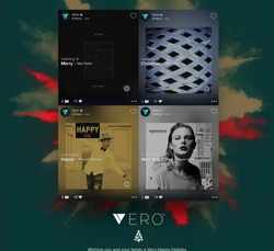 Vero App displays how the feed and the posts look like.