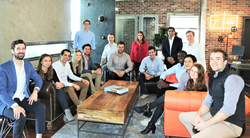 Photo of Vik Chawla and the rest of his team.