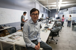 William Hsu at the Mucker Capital office.