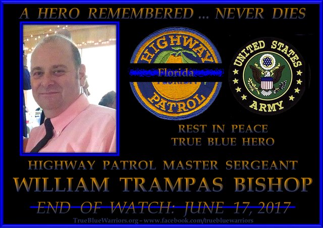 Poster in Master Sgt. Bishop's memory