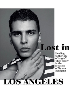 Younes Bendjima modeling for Vogue Arabia