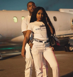 Yung Miami with her boyfriend, Southside.
