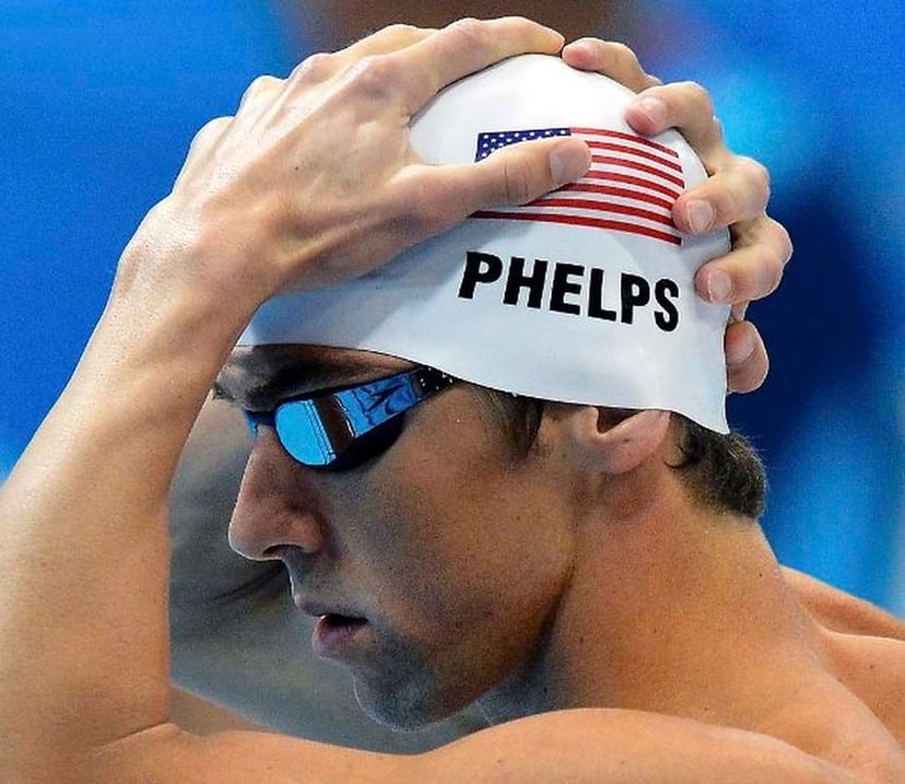 Michael Phelps's Swim Cap