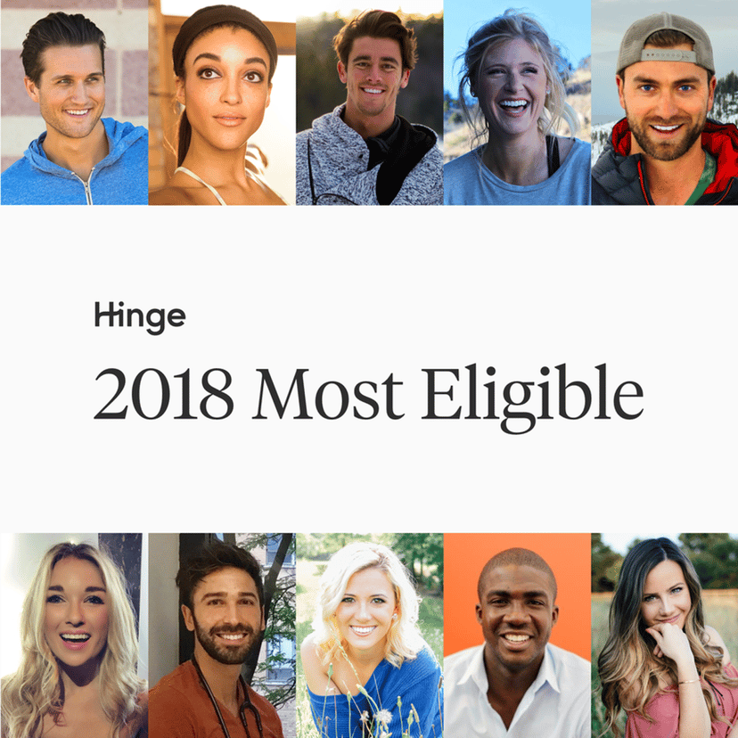 The 100 Most Eligible Singles of 2018 across America (Hinge)