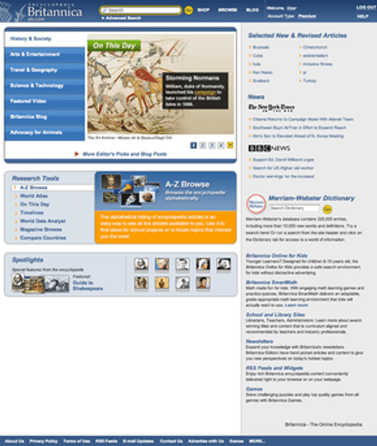 Encyclopædia Britannica Online