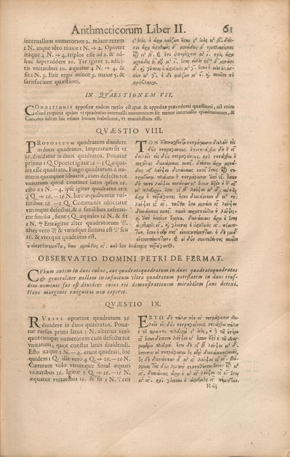 Fermat's Last Theorem