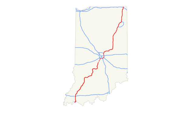 Interstate 69 in Indiana