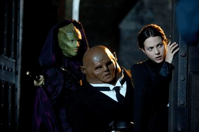 Madame Vastra, Jenny Flint, and Strax