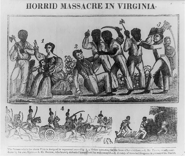 Nat Turner's slave rebellion