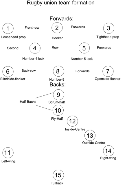 Rugby union positions