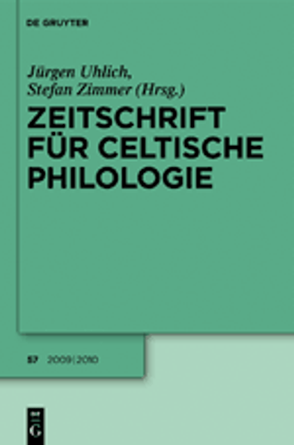 Zeitschrift für celtische Philologie