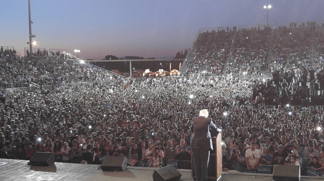 #BernieInSacramento