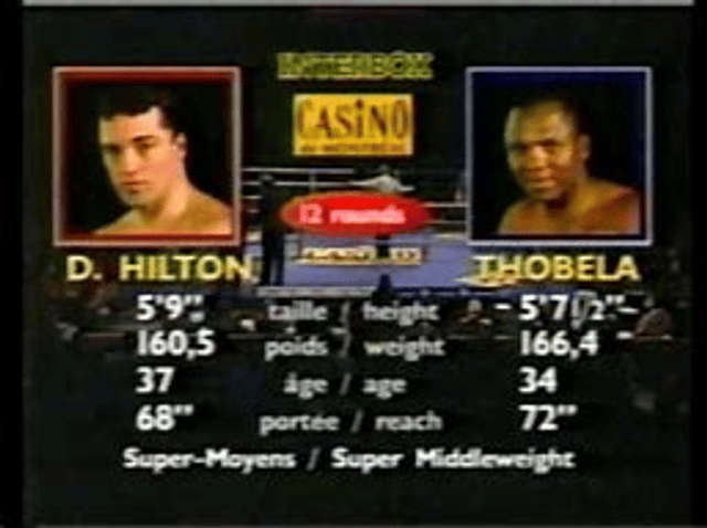 Dave Hilton Jr. vs. Dingaan Thobela