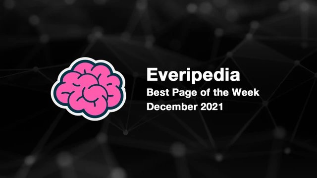 Everipedia's Best Page of the Week Contest December 2021