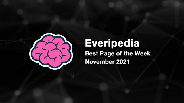 Everipedia's Best Page of the Week Contest November 2021