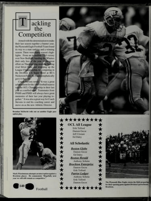 Plymouth (MA.) High School football team 1993