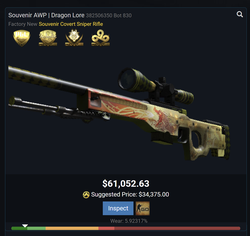The highest priced CS:GO skin sale on record